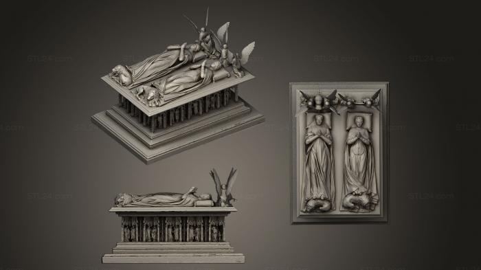 Statues antique and historical (Tombeau, STKA_1048) 3D models for cnc